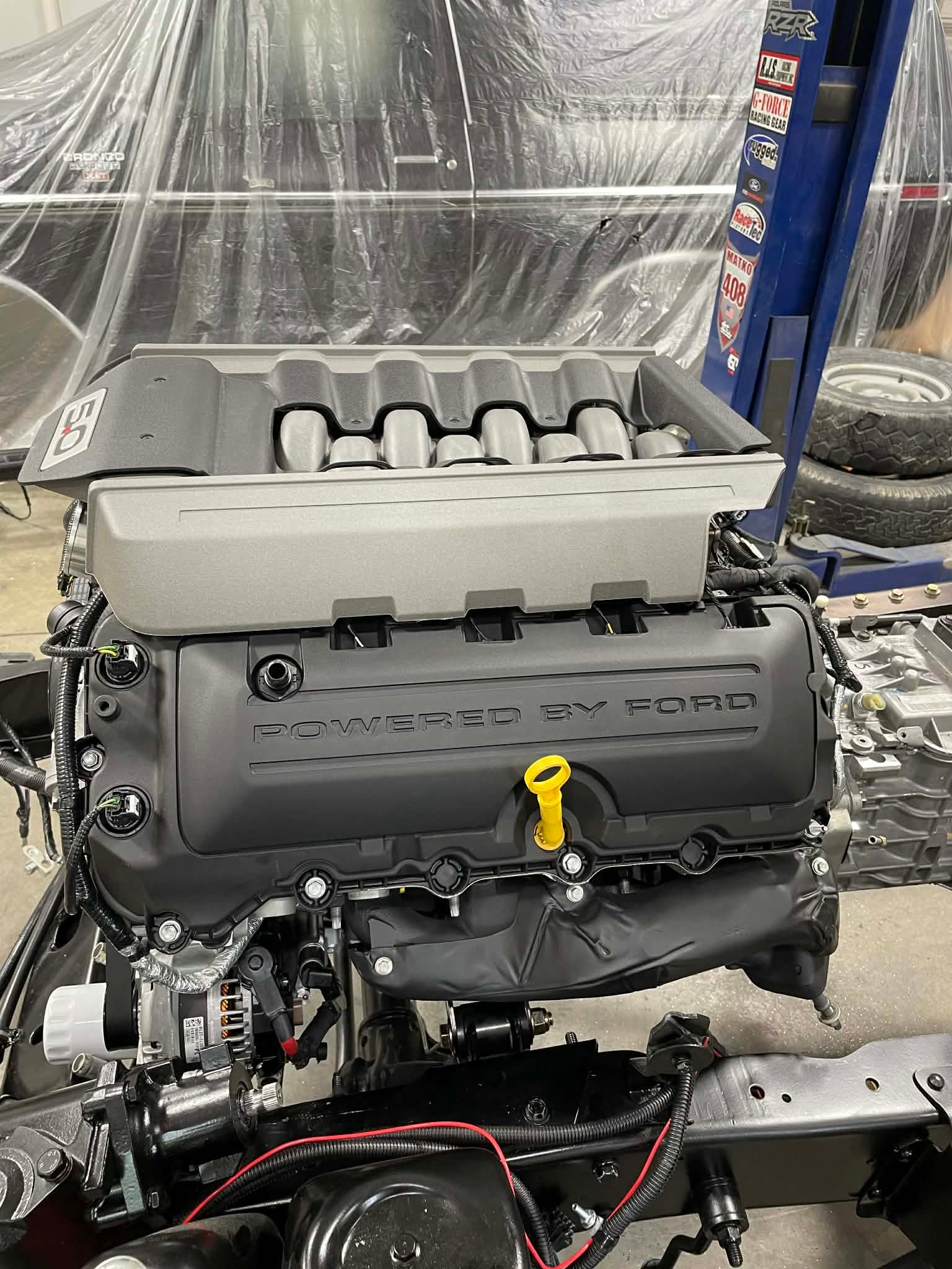 Powered by Ford 5.0 powertrain detail
