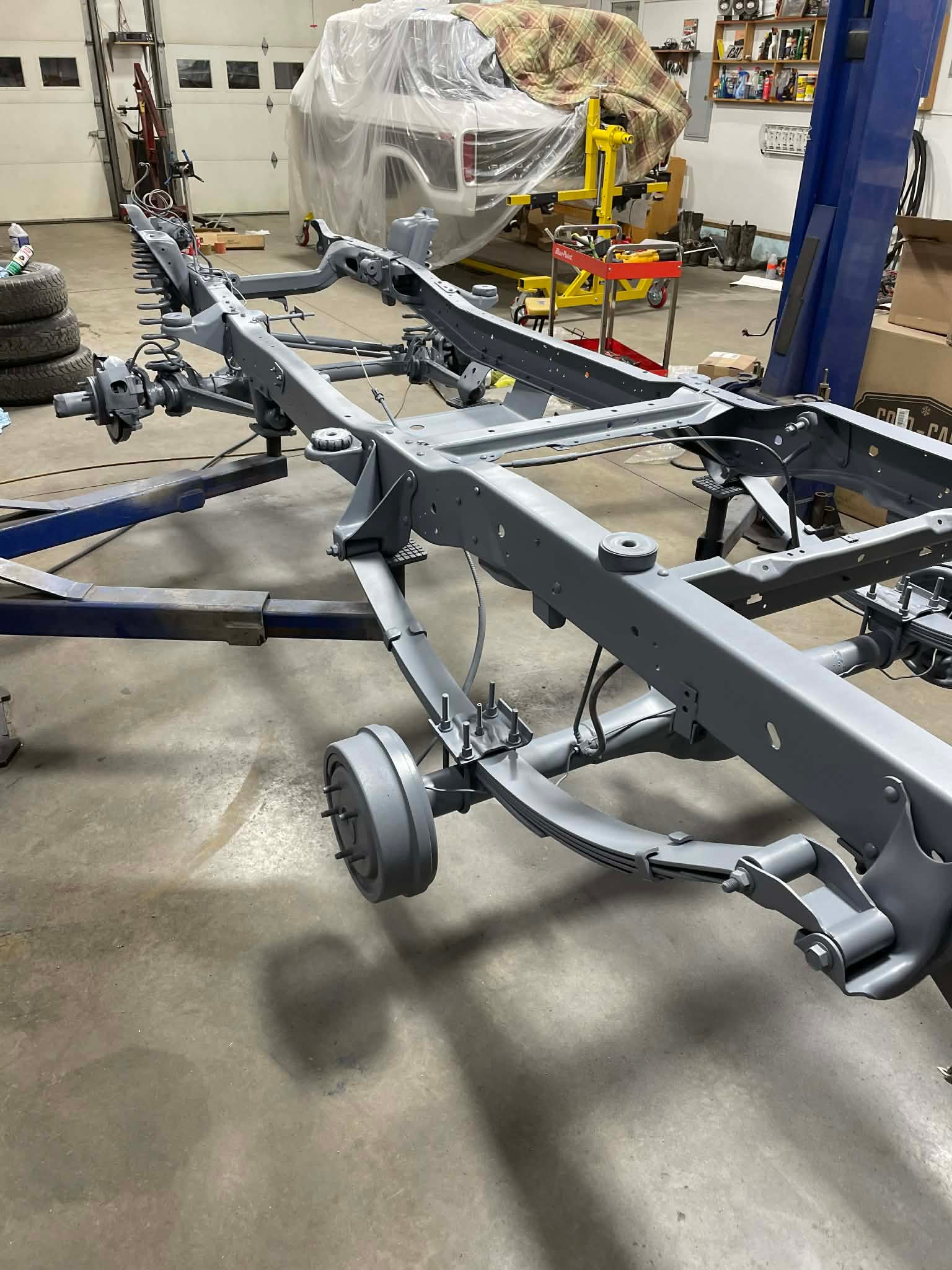 Ford chassis and frame restoration work