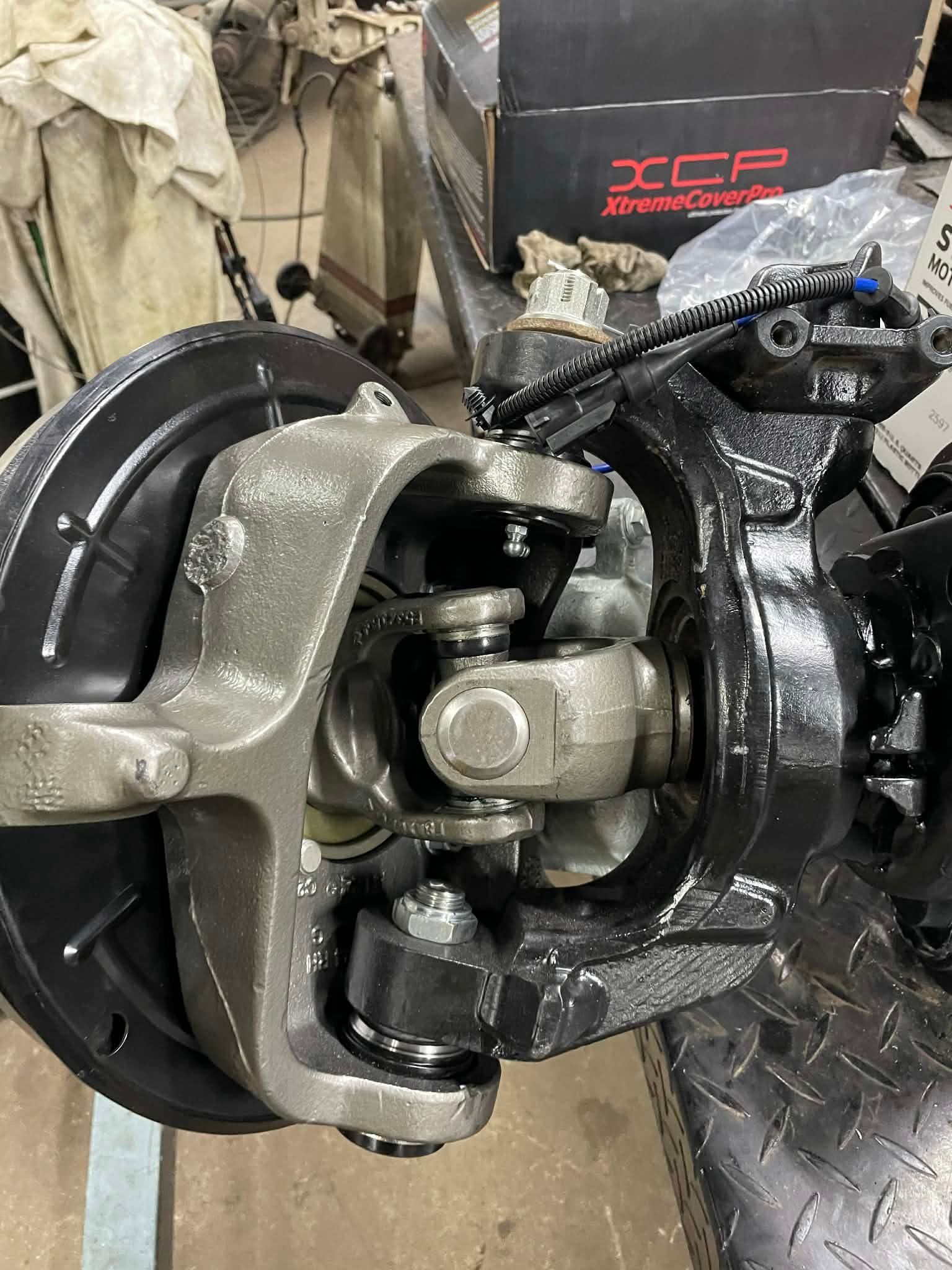 Suspension and brake assembly detail